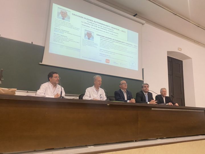 Graham Hughes Rfa Acleg, asiste a la presentación Graham Hughes Autoimmunity Oration ...
