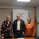 Pilar Lucas, Presidenta de ACLEG, el Dr. Francisco Lozano Soto y María José Calatayud Vicepresidenta de ACLEG